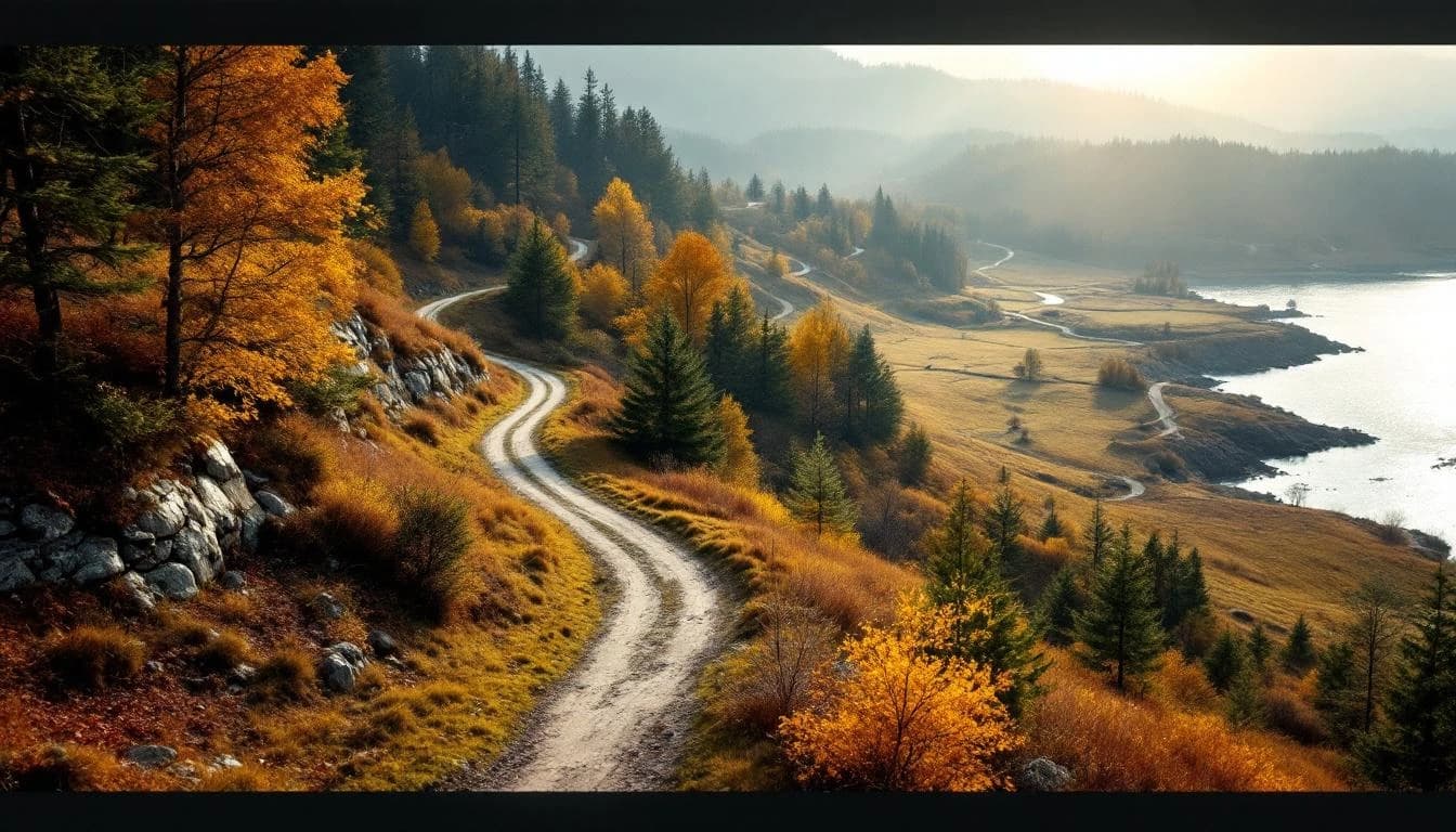 Trail running course through mixed terrain in Pennsylvania, USA